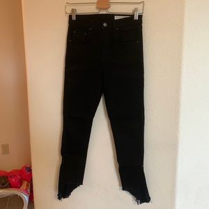 Rag & bone skinny distressed ankle jeans
